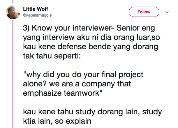 Soalan Interview Company - Selangor w